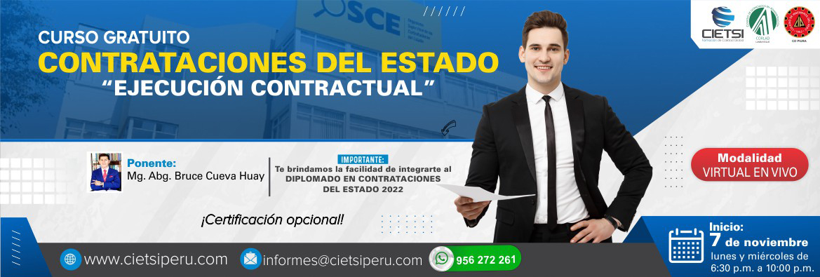 curso contrataciones del estado    ejecuciOn contractual    2022